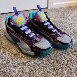 NIKE AIR JORDAN LUKA 2 "ALL STAR" WOLF GREY-YELLOW-BLACK SIZE 10